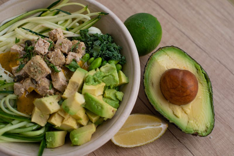 Tropical Veggie Bowl with avocado